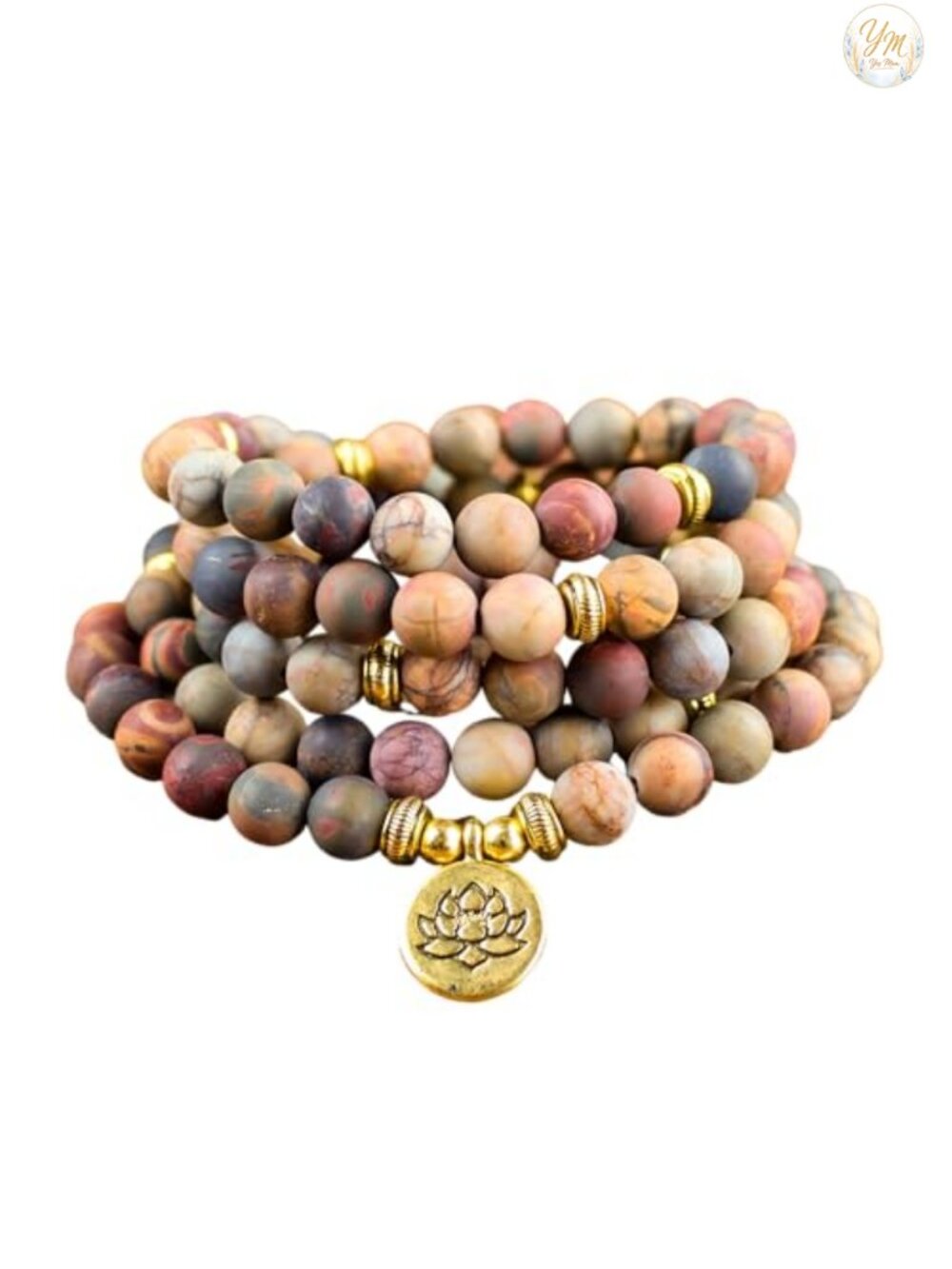108 Malachite Mala Bead Strand Bracelet Yoga Meditation Necklace Women Men
